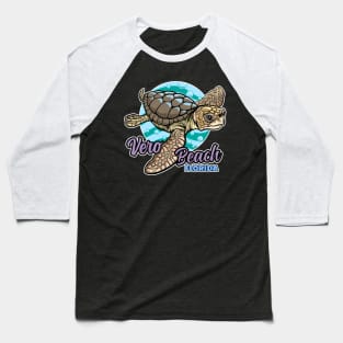 Loggerhead Sea Turtle Vero Beach Florida Baseball T-Shirt